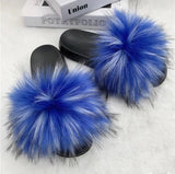 Women's Fluffy Sliders