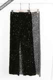 Sequin Elasticated Waist Wide Leg Trousers