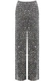 Sequin Elasticated Waist Wide Leg Trousers