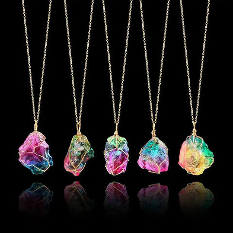 Rainbow Crystal Necklaces