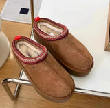 Flat Suede Flat Slippers