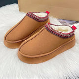 Flat Suede Flat Slippers