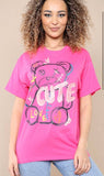 Relaxed Fit, 'Cute' Slogan Bear T-Shirt