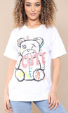 Relaxed Fit, 'Cute' Slogan Bear T-Shirt