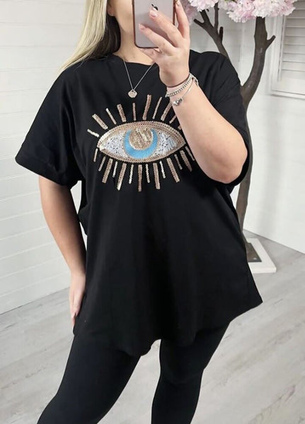 Plus Size Evil Eye T Shirt