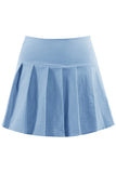 Pleated Bengaline Mini skirt