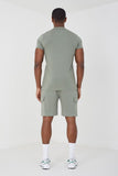 Relaxed Fit Utility Polo Shirt & Short Set