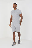 Relaxed Fit Utility Polo Shirt & Short Set