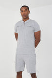 Relaxed Fit Utility Polo Shirt & Short Set