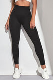 Plus Size High Waist Ribbed Gym Leggings