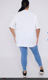 Plus Size Small Heart Print T-Shirt