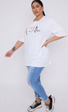 Plus Size Small Heart Print T-Shirt