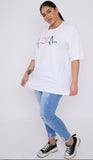 Plus Size Small Heart Print T-Shirt