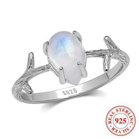 Genuine Moonstone Hypoallergenic Ring