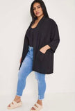 Plus Size Lightweight Blazer with Pockets