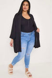 Plus Size Lightweight Blazer with Pockets