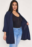 Plus Size Lightweight Blazer with Pockets