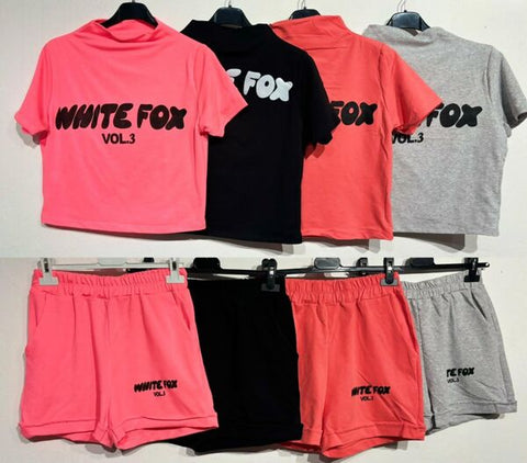 Ladies White Fox Vol.3 Printed Top & Shorts Set