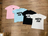 Ladies White Fox Oversized Tee