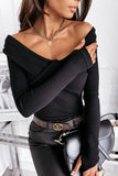 Off Shoulder Bandage Rib Top