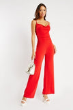 Cowl Neck Strappy Jumpsuits