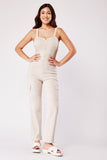 Pocket Flaps Side Fitted Jumpsuit