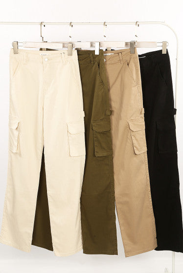 Straight Leg Cargo Trousers