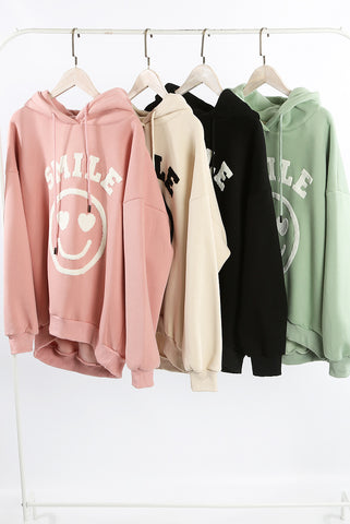 Smile Slogan Hoodie