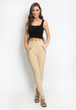 High Waist Visible Seam Jeggings