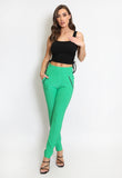 High Waist Visible Seam Jeggings