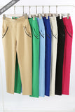 High Waist Visible Seam Jeggings