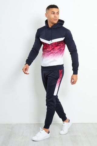 Rose Two-Tone Faded Pullover Tracksuit