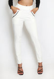 High Waist Visible Seam Jeggings