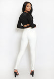 High Waist Visible Seam Jeggings