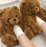 Teddy Bear Fluffy Slippers