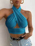 Halter Neck Cross Top